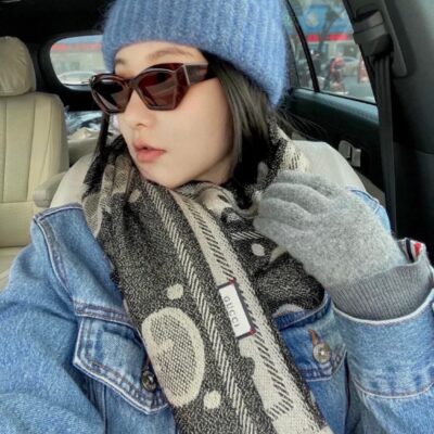 高仿網站GUCCI古馳時尚無敵火爆的羊毛提花圍巾