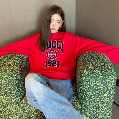 Gucci古驰高仿網站秋冬24SS新款紅色女款衛衣