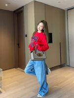 Gucci古驰高仿網站秋冬24SS新款紅色女款衛衣