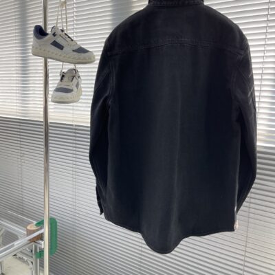 Gucci古驰原單秋冬24SS新款單寧水洗牛仔襯衫