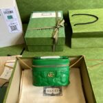 高仿GUCCI古驰723770綠色女款輕量化妝包