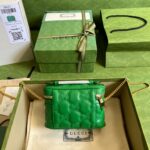 高仿GUCCI古驰723770綠色女款輕量化妝包
