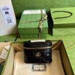 一比一GUCCI古驰723770黑色女款化妝包