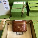 一比一GUCCI古驰723770棕色收納袋化妝包