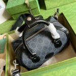 1:1GUCCI古驰723307黑色波士頓包斜挎包