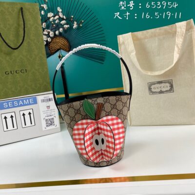 頂級GUCCI古驰653954女款水桶包手提包
