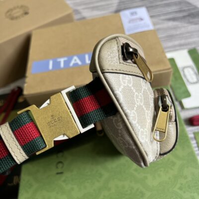 原單GUCCI古驰682933米膠布色腰包