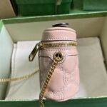 高仿精品GUCCI古驰723770肉粉色化妝包