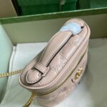 高仿精品GUCCI古驰723770肉粉色化妝包