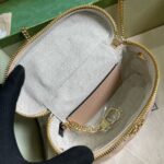 高仿精品GUCCI古驰723770肉粉色化妝包
