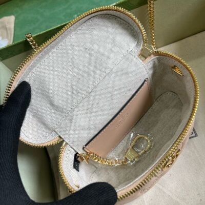 高仿精品GUCCI古驰723770肉粉色化妝包