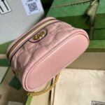 頂級GUCCI古驰723770淺粉色化妝包