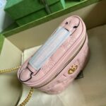 頂級GUCCI古驰723770淺粉色化妝包