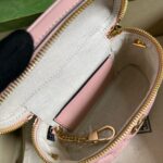 頂級GUCCI古驰723770淺粉色化妝包