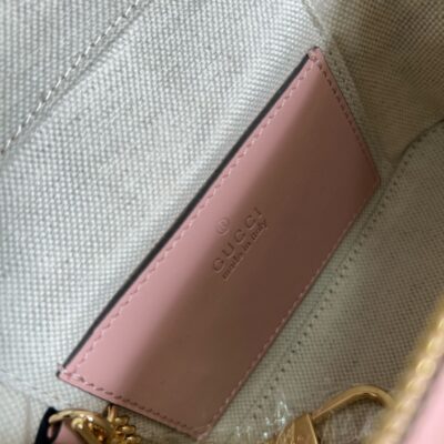 頂級GUCCI古驰723770淺粉色化妝包