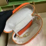 高仿大牌GUCCI古驰723770橙色化妝包