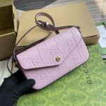 高仿GUCCI古驰772794淺紫色斜挎包