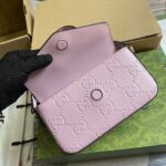 高仿GUCCI古驰772794淺紫色斜挎包