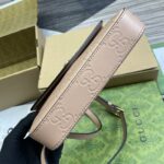 高仿精品GUCCI古驰772794淺粉色斜挎包