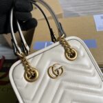 頂級GUCCI古驰雙G白色696123風琴包