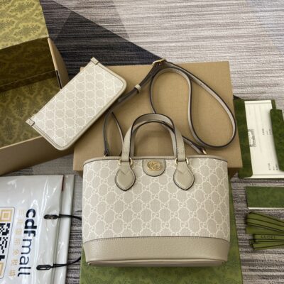 頂級GUCCI古驰雙811716米色托特包