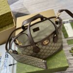 原單GUCCI古驰雙811716啡色托特包挎包