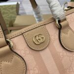 高仿GUCCI古驰雙811716灰粉托特包挎包