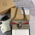 高仿網站GUCCI古驰紅色499623酒神斜挎包