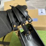 高仿大牌GUCCI古驰雙G黑色696123風琴包
