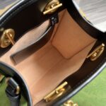 高仿大牌GUCCI古驰雙G黑色696123風琴包
