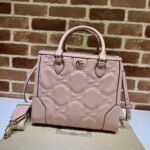 高品質GUCCI古驰雙728236淺粉色女款托特包挎包