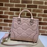 高品質GUCCI古驰雙728236淺粉色女款托特包挎包