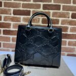 高仿包包GUCCI古驰雙728236黑色女款托特包挎包