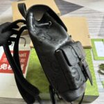 高仿包包GUCCI古驰雙739503黑色雙肩包背包