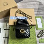 高仿包包GUCCI古驰雙746433黑色水桶包