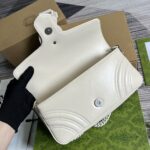 高仿奢飾品GUCCI古驰雙女款 734814白色鏈條斜背包