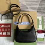 高仿精品GUCCI古驰雙女款黑色731817腋下包肩包