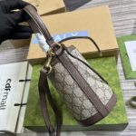 高仿包包GUCCI古驰雙760199杏啡水桶包