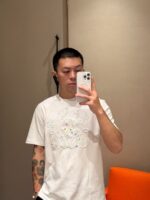 原單Loewe羅意威新款白色章魚印花刺繡短袖