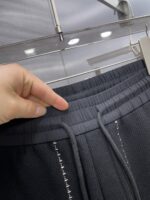 高仿Loewe羅意威黑色秋冬新款運動褲水貂絨一體加絨褲