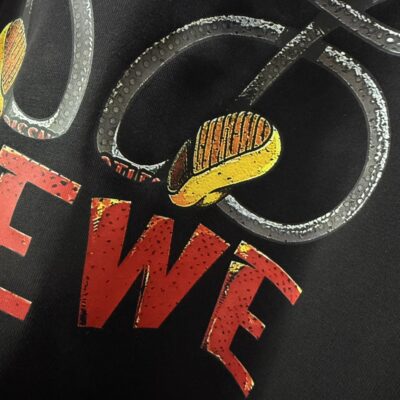 原單Loewe羅意威印刷圖案黑色短袖T恤