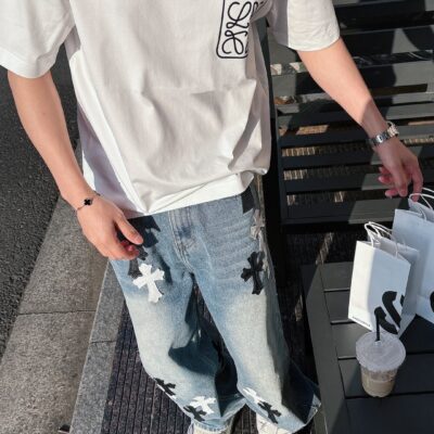 原單Loewe羅意威高端時尚短袖T恤百搭款