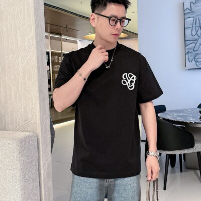 復刻Loewe羅意威時尚黑色短袖T恤無敵帥氣款