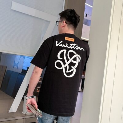 復刻Loewe羅意威時尚黑色短袖T恤無敵帥氣款