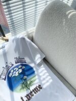 頂級Loewe羅意威春夏百搭款白色短袖圓領柔軟合身 T 恤