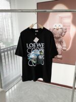 高仿Loewe羅意威春夏男情侣款最新的贸易订单短袖T恤