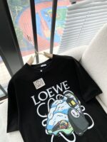 高仿Loewe羅意威春夏男情侣款最新的贸易订单短袖T恤