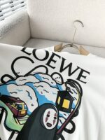 復刻Loewe羅意威春夏白色情侣款最新的贸易订单短袖T恤