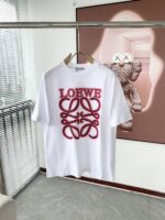 一比一 Loewe羅意威春夏白色情侣款短袖T恤