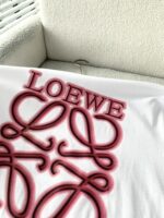 一比一 Loewe羅意威春夏白色情侣款短袖T恤